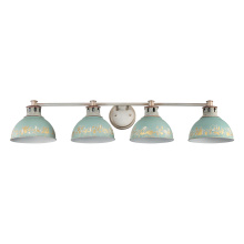 Golden 0865-BA4 AGV-TEAL - Golden Lighting Kinsley 4-light Vanity in Antique Teal shade